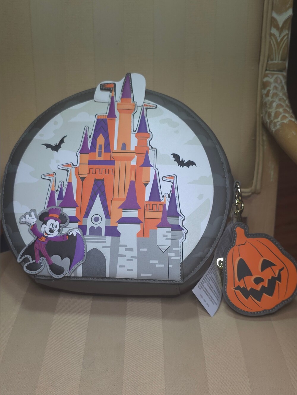 DISNEY IS NOT SO SCARY 2025 HALLOWEEN PARTY LOUNGE FLY BACKPACK SATCHEL PURSE